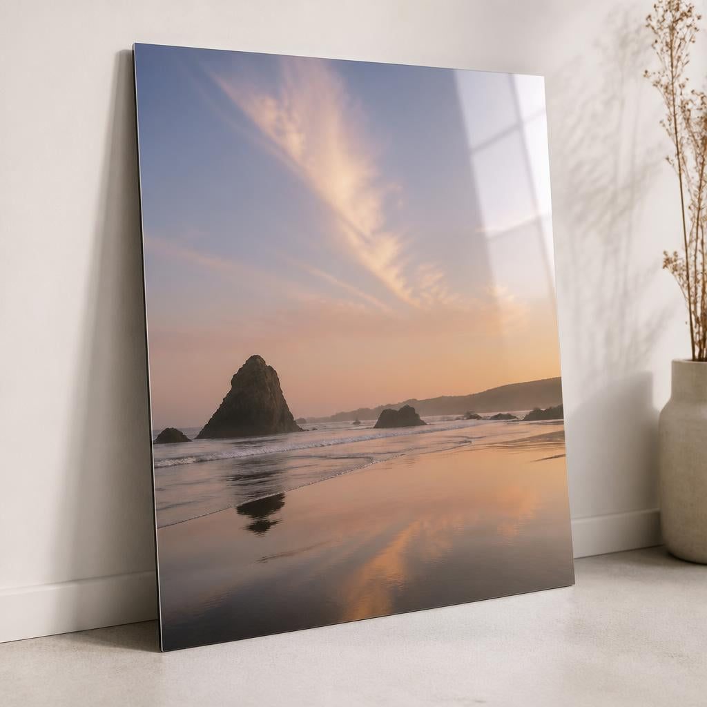 A newly arrived metal print